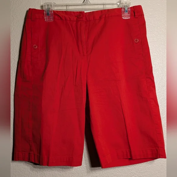 Elliot Lauren Vibrant Red Shorts Size 8 - Picture 2 of 7